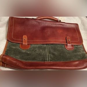 Loewe’s (Madrid 1846 ) beautiful suede/leather briefcase